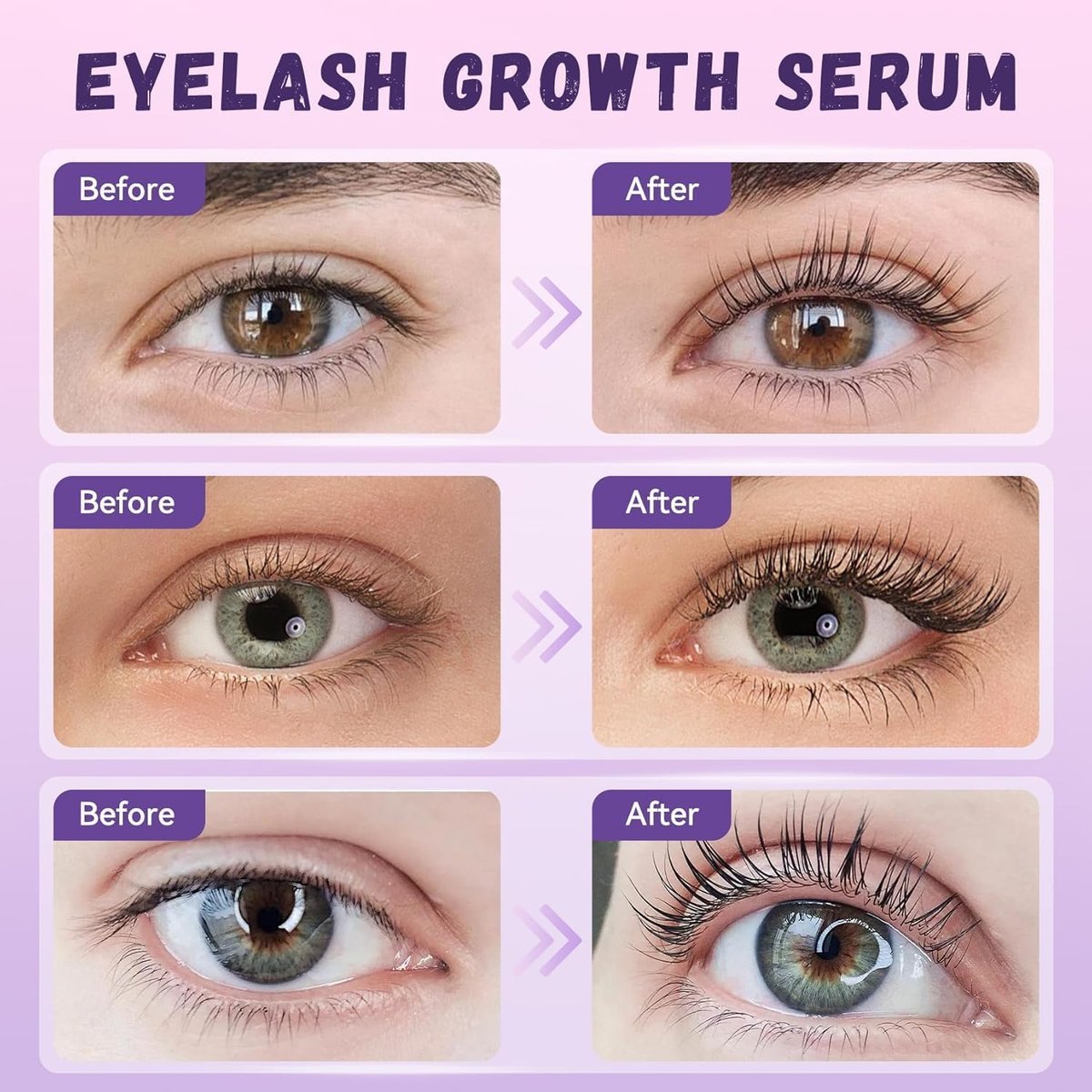 Lash Growth Serum - Gentle Daily Nourishing Treatment for Longer Thicker Fuller Lashes - Vegan Cruelty-Free Sensitive Eyes Safe (5ml) Avelisse