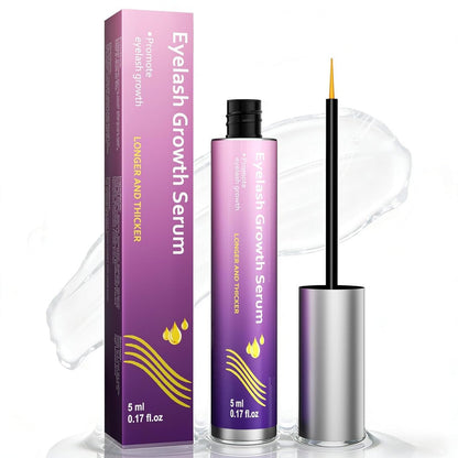 Lash Growth Serum - Gentle Daily Nourishing Treatment for Longer Thicker Fuller Lashes - Vegan Cruelty-Free Sensitive Eyes Safe (5ml) Avelisse