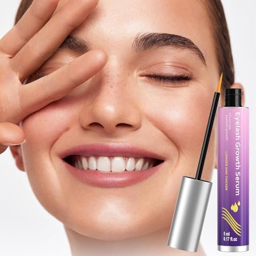 Lash Growth Serum - Gentle Daily Nourishing Treatment for Longer Thicker Fuller Lashes - Vegan Cruelty-Free Sensitive Eyes Safe (5ml) Avelisse