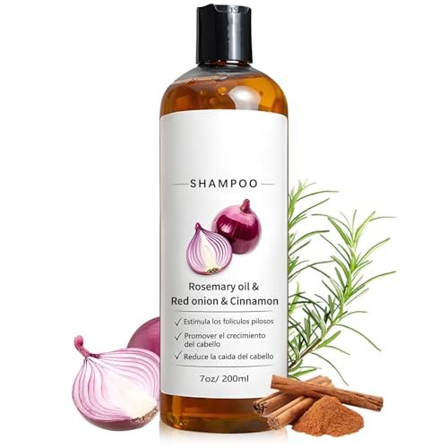 Onion Shampoo for Men with Rosemary Oil, Red Onion & Cinnamon Extract - Strengthen Hair Roots, Promote Hair Growth, Prevent Hair Loss, 70 Fl Oz Avelisse