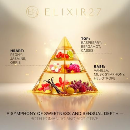 ELIXIR27 Pheromones Perfume Oil for Women – Luxury Feminine Fragrance Oil, Long-Lasting Scent with Raspberry, Jasmine & Vanilla Notes (0.7 Fl Oz) Avelisse