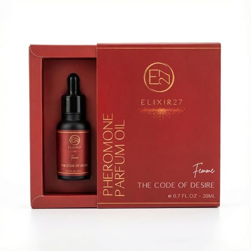 ELIXIR27 Pheromones Perfume Oil for Women – Luxury Feminine Fragrance Oil, Long-Lasting Scent with Raspberry, Jasmine & Vanilla Notes (0.7 Fl Oz) Avelisse