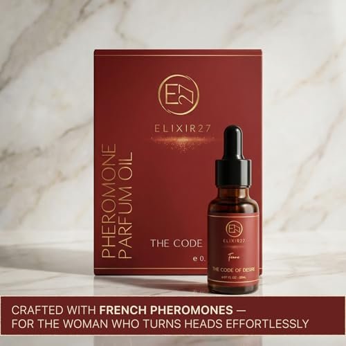 ELIXIR27 Pheromones Perfume Oil for Women – Luxury Feminine Fragrance Oil, Long-Lasting Scent with Raspberry, Jasmine & Vanilla Notes (0.7 Fl Oz) Avelisse