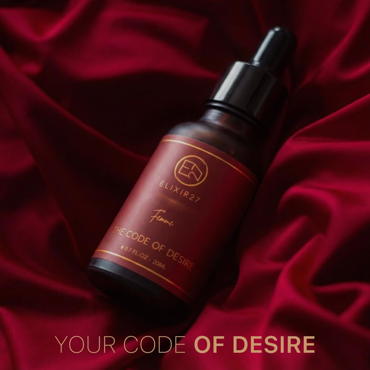 ELIXIR27 Pheromones Perfume Oil for Women – Luxury Feminine Fragrance Oil, Long-Lasting Scent with Raspberry, Jasmine & Vanilla Notes (0.7 Fl Oz) Avelisse