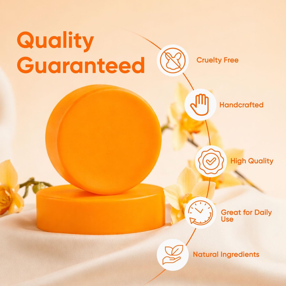 MALVAY 2-Pack Persimmon Soap for Old People Smell - Japanese Persimmon & Green Tea Extract - Natural Deodorant Soap for Men & Women, Gentle on All Skin Types Avelisse