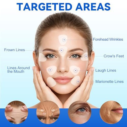 XCTTDXEH Triangle Wrinkle Patches for Eyes, Mouth, Forehead – 288 Hypoallergenic Anti-Wrinkle Pads for Elevens & Crow's Feet Avelisse