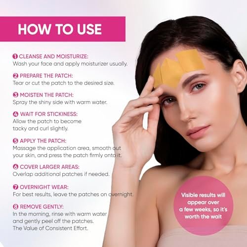 SILKDERMIS Facial Wrinkle Patches – Overnight Anti-Wrinkle Patches for Forehead & Face (144 Count) Avelisse