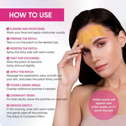 SILKDERMIS Facial Wrinkle Patches – Overnight Anti-Wrinkle Patches for Forehead & Face (144 Count) Avelisse