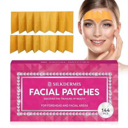 SILKDERMIS Facial Wrinkle Patches – Overnight Anti-Wrinkle Patches for Forehead & Face (144 Count) Avelisse