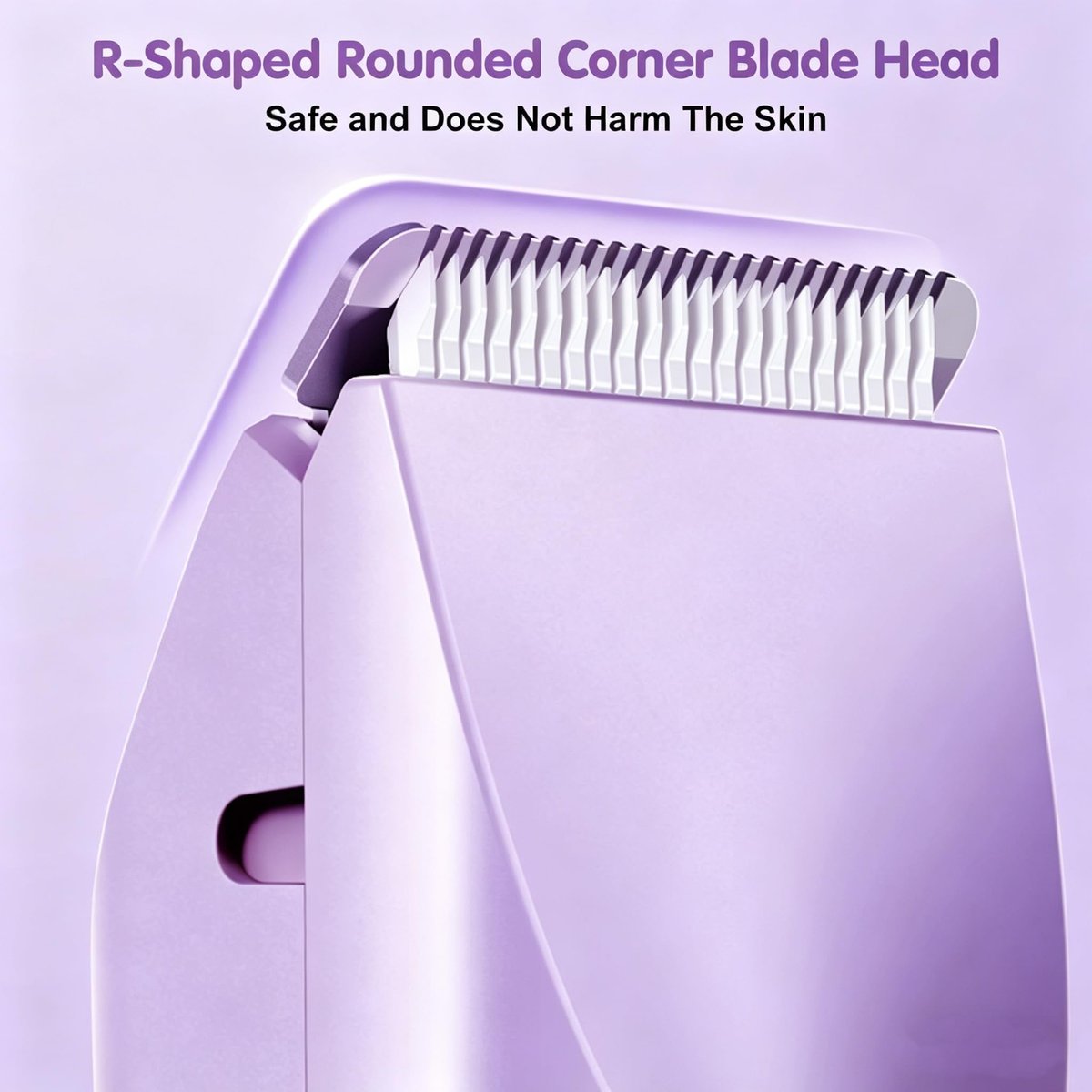RtLvio 2-in-1 Dual Head Bikini Trimmer for Women - Cordless & Waterproof Electric Bikini Shaver & Body Shaver, Painless Hair Removal with Silky Glow Finish (Purple) Avelisse
