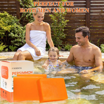 forvirness 6 PCS Persimmon Soap Bar for Body Odor Control - Natural Deodorant Body Bar Soap for Old People Smell - Odor Wash Soap with Japanese Persimmon Extract Avelisse