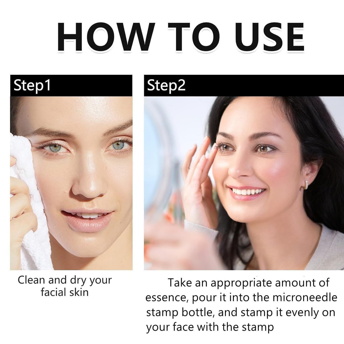Saranova Micro Infusion System for Face - Moisturizing Serum & Stamp Kit for Hydrated, Smooth Skin (1-Month Supply) Avelisse