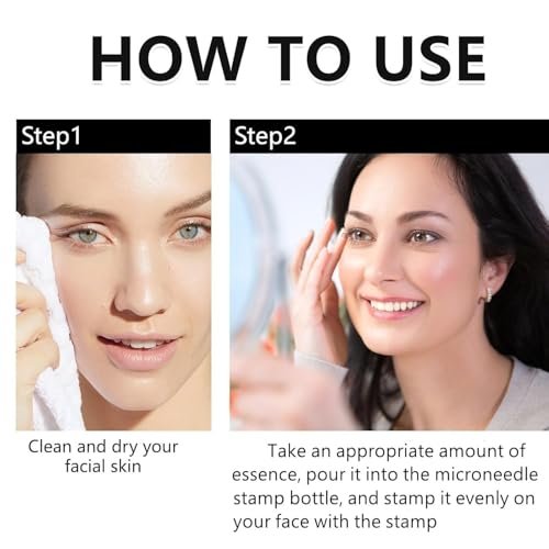 Saranova Micro Infusion System for Face - Moisturizing Serum & Stamp Kit for Hydrated, Smooth Skin (1-Month Supply) Avelisse