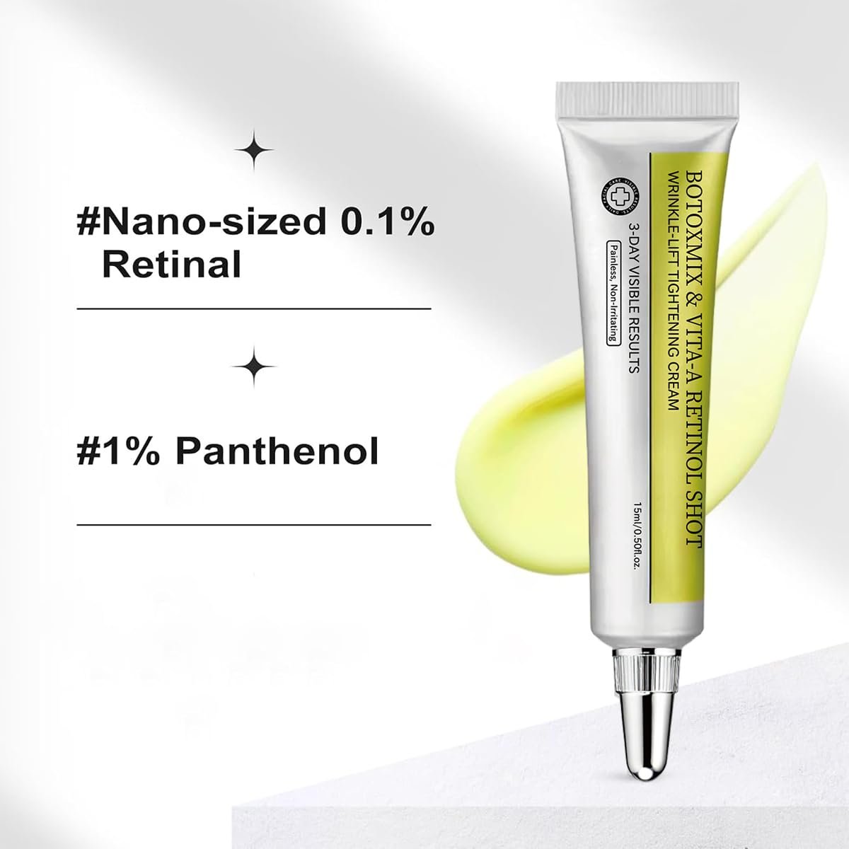 2 Pack Botoxmix & Vita-A Retinol Shot Wrinkle-Lift Tightening Cream - Anti-Wrinkle, Pore Minimizer, Fine Lines - For All Skin Types Avelisse