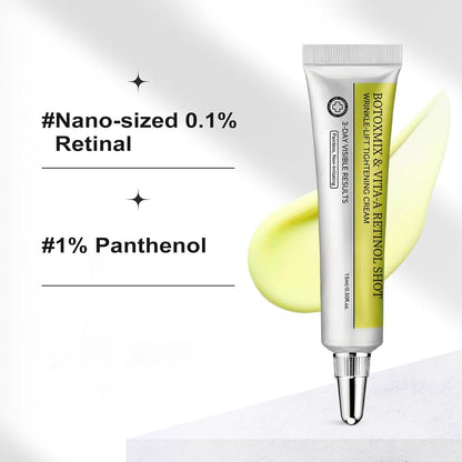 2 Pack Botoxmix & Vita-A Retinol Shot Wrinkle-Lift Tightening Cream - Anti-Wrinkle, Pore Minimizer, Fine Lines - For All Skin Types Avelisse