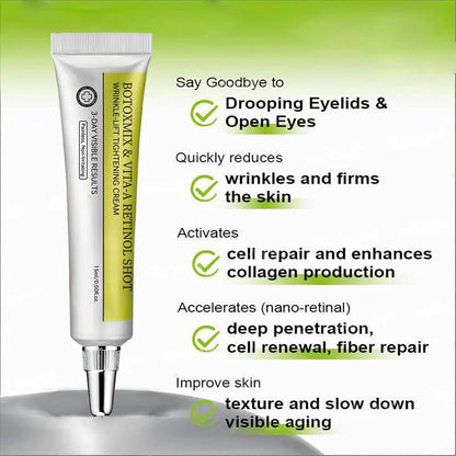 2 Pack Botoxmix & Vita-A Retinol Shot Wrinkle-Lift Tightening Cream - Anti-Wrinkle, Pore Minimizer, Fine Lines - For All Skin Types Avelisse