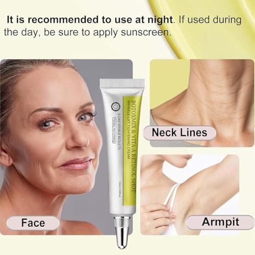 2 Pack Botoxmix & Vita-A Retinol Shot Wrinkle-Lift Tightening Cream - Anti-Wrinkle, Pore Minimizer, Fine Lines - For All Skin Types Avelisse
