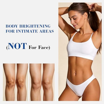 MyTend Skin Bleaching Cream - Intimate Area Lightening Cream for Inner Thighs, Bikini Line, Underarms, Elbows & Knees - Hydrating Whitening Body Cream - 1.7 Fl Oz Avelisse