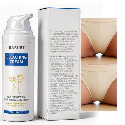 MyTend Skin Bleaching Cream - Intimate Area Lightening Cream for Inner Thighs, Bikini Line, Underarms, Elbows & Knees - Hydrating Whitening Body Cream - 1.7 Fl Oz Avelisse