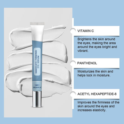 Instant Firming Eye Serum – Anti-Aging Under Eye Cream for Bags, Dark Circles, Puffiness & Wrinkles – Visibly Reduces Fine Lines & Crow's Feet with Wrinkle Filler Formula