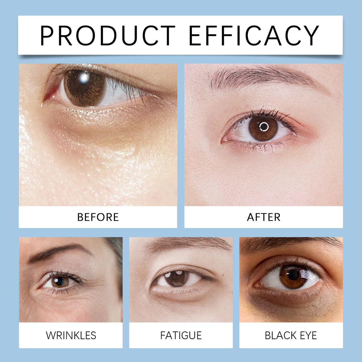 Instant Firming Eye Serum – Anti-Aging Under Eye Cream for Bags, Dark Circles, Puffiness & Wrinkles – Visibly Reduces Fine Lines & Crow's Feet with Wrinkle Filler Formula - görsel 13