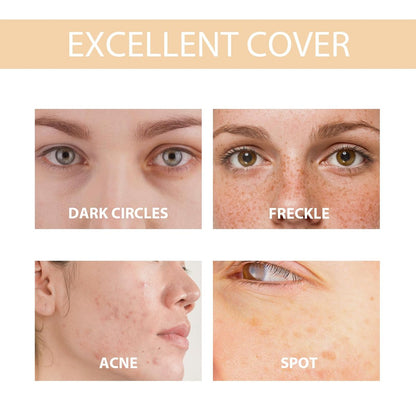 Iuxe 4-in-1 Foundation for Mature Skin – Longwear Full Coverage, Hydrating & Waterproof (1 Fl Oz) Avelisse