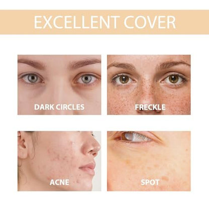 Iuxe 4-in-1 Foundation for Mature Skin – Longwear Full Coverage, Hydrating & Waterproof (1 Fl Oz) Avelisse