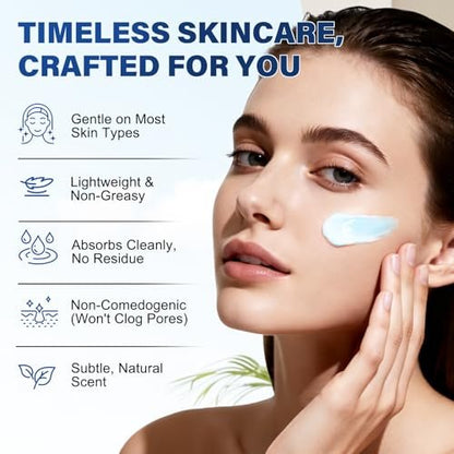 25,000ppm GHK-Cu Peptides Cream for Face & Body: Beef Tallow Balm with Copper Peptides, Methylene Blue, Manuka Honey & Vitamin E - Natural Anti-Aging Moisturizer for Mature, Dry & Sensitive Skin - 4oz Avelisse
