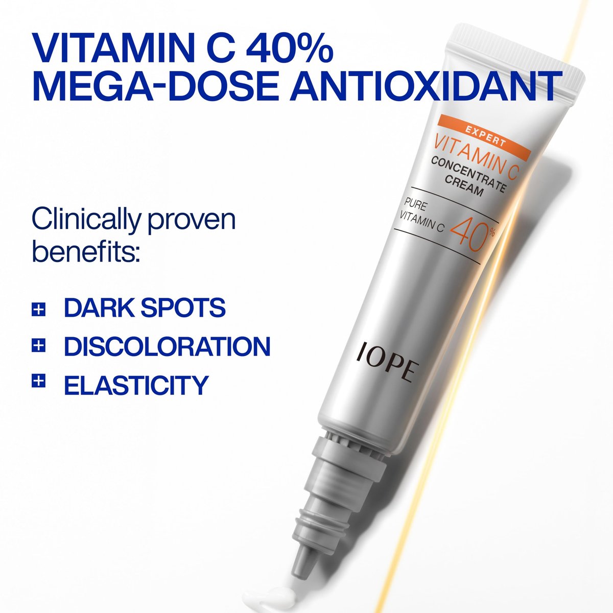 IOPE Expert Vitamin C 40% Concentrate Cream – High Potency Waterless Face Cream for Dark Spots, Uneven Tone, and Fine Lines (0.67 fl. oz.) Avelisse