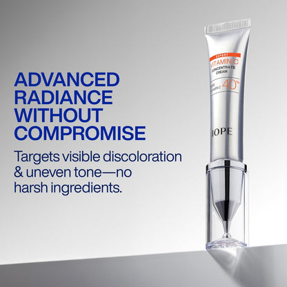 IOPE Expert Vitamin C 40% Concentrate Cream – High Potency Waterless Face Cream for Dark Spots, Uneven Tone, and Fine Lines (0.67 fl. oz.) Avelisse