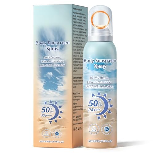 Mineral Sunscreen Spray SPF 50, Zinc Oxide Sunscreen Spray for Face & Body, Broad-Spectrum UVA/UVB Protection, Lightweight, Water-Resistant, Non-Greasy, 6.76 Fl Oz - görsel 2