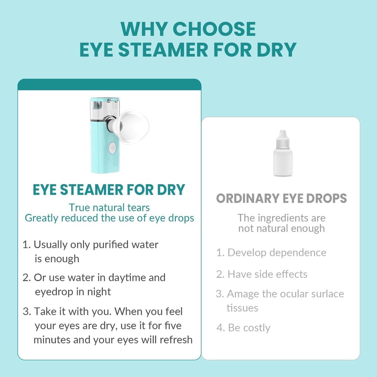 2-in-1 Nano Face & Eye Mister, USB Rechargeable Cool Mist Sprayer for Eyelash Extensions, Makeup Setting & Skin Hydration – Portable Handheld with Visual Water Tank - görsel 13