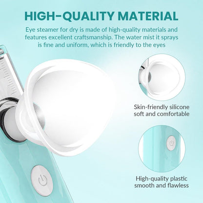 2-in-1 Nano Face & Eye Mister, USB Rechargeable Cool Mist Sprayer for Eyelash Extensions, Makeup Setting & Skin Hydration – Portable Handheld with Visual Water Tank