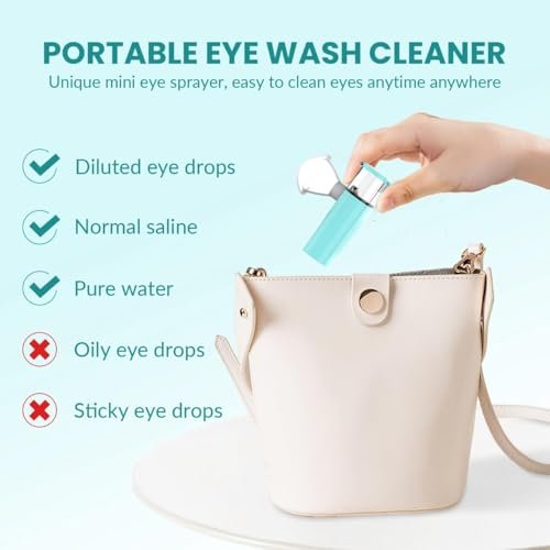 2-in-1 Nano Face & Eye Mister, USB Rechargeable Cool Mist Sprayer for Eyelash Extensions, Makeup Setting & Skin Hydration – Portable Handheld with Visual Water Tank - görsel 8