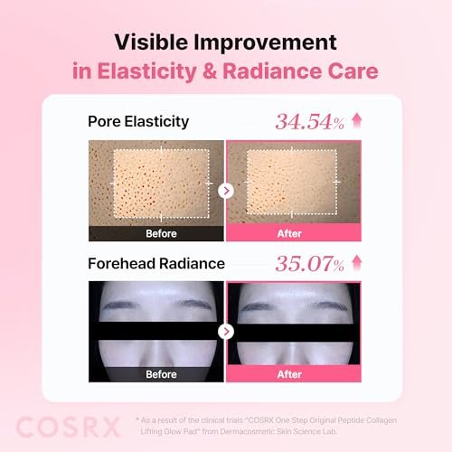 COSRX OneStep Original Peptide Collagen Lifting Glow Pad – 100 Pads | Plumping Toner Pads for Elasticity & Makeup Prep - görsel 8
