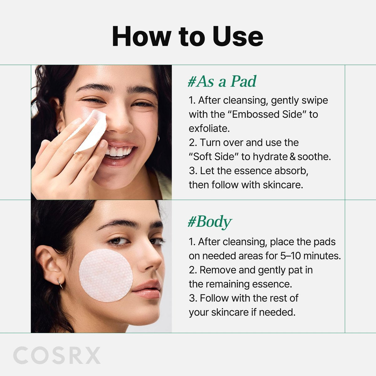 COSRX OneStep Original Clear Skin Calming Pad - 100 Pads, Dual-Sided Facial Pad with Green Tea Water & Cica for Soothing, Barrier Strengthening & Gentle Exfoliation - görsel 13
