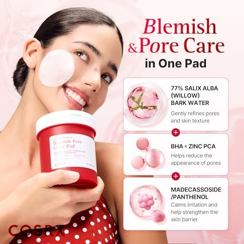 COSRX OneStep Original Blemish Pore Clear Pad – 100 Pads, Dual-Sided Exfoliating & Hydrating Facial Pad with BHA, PHA, Zinc PCA & 5 Hyaluronic Acids - görsel 6