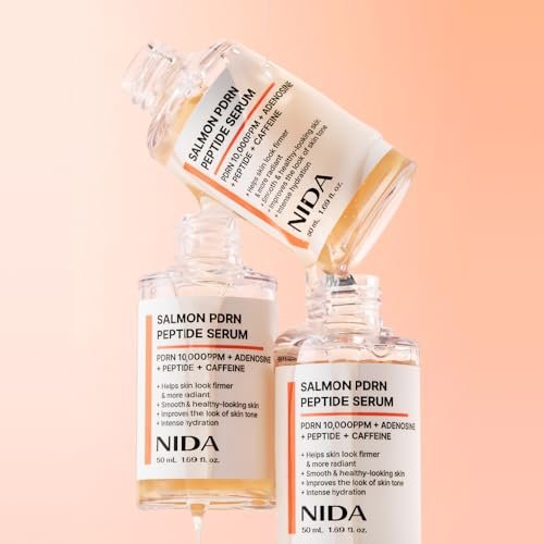 NIDA Salmon PDRN Peptide Serum – Firm, Hydrated & Healthy-Looking Skin with Salmon PDRN, Peptide, Adenosine, Caffeine | 1.69 fl.oz. / 50ml - görsel 16