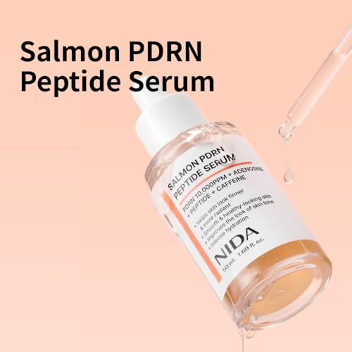 NIDA Salmon PDRN Peptide Serum – Firm, Hydrated & Healthy-Looking Skin with Salmon PDRN, Peptide, Adenosine, Caffeine | 1.69 fl.oz. / 50ml - görsel 4