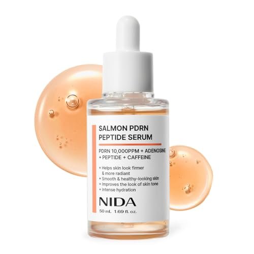 NIDA Salmon PDRN Peptide Serum – Firm, Hydrated & Healthy-Looking Skin with Salmon PDRN, Peptide, Adenosine, Caffeine | 1.69 fl.oz. / 50ml - görsel 2