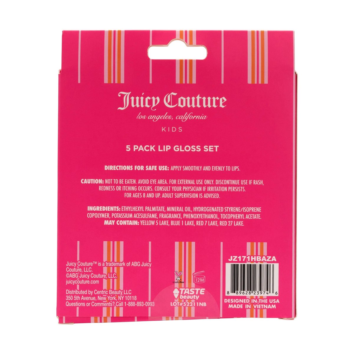 Juicy Couture Lip Gloss Makeup Set – 5 Irresistible Shades in Cute Packaging for Girls & Tweens Avelisse