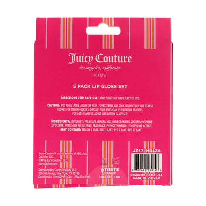 Juicy Couture Lip Gloss Makeup Set – 5 Irresistible Shades in Cute Packaging for Girls & Tweens Avelisse