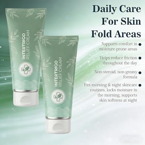 2-Pack Intertrigo Relief Cream - 2026 New Skin Fold Barrier Cream for Moisture & Friction Relief, 1.69 Fl Oz Each Avelisse