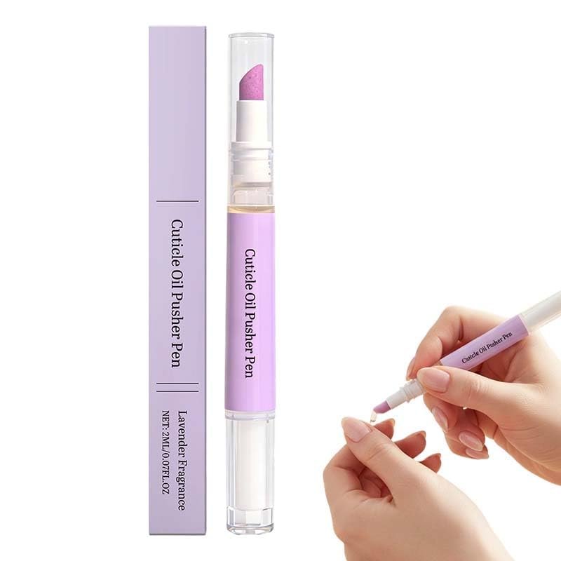 WEYRAVA Cuticle Oil Pusher Pen – 2-in-1 Nail Care Tool with Ceramic Cuticle Pusher & Moisturizing Oil, Portable Nail & Hangnail Care Pen for Dry Cuticles & Daily Hand Beauty - görsel 1