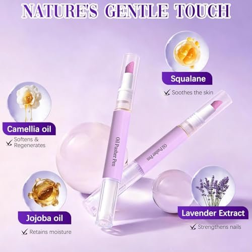 WEYRAVA Cuticle Oil Pusher Pen – 2-in-1 Nail Care Tool with Ceramic Cuticle Pusher & Moisturizing Oil, Portable Nail & Hangnail Care Pen for Dry Cuticles & Daily Hand Beauty - görsel 3