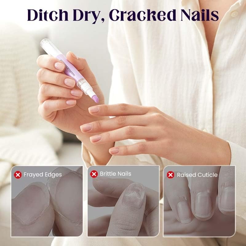 WEYRAVA Cuticle Oil Pusher Pen – 2-in-1 Nail Care Tool with Ceramic Cuticle Pusher & Moisturizing Oil, Portable Nail & Hangnail Care Pen for Dry Cuticles & Daily Hand Beauty - görsel 7