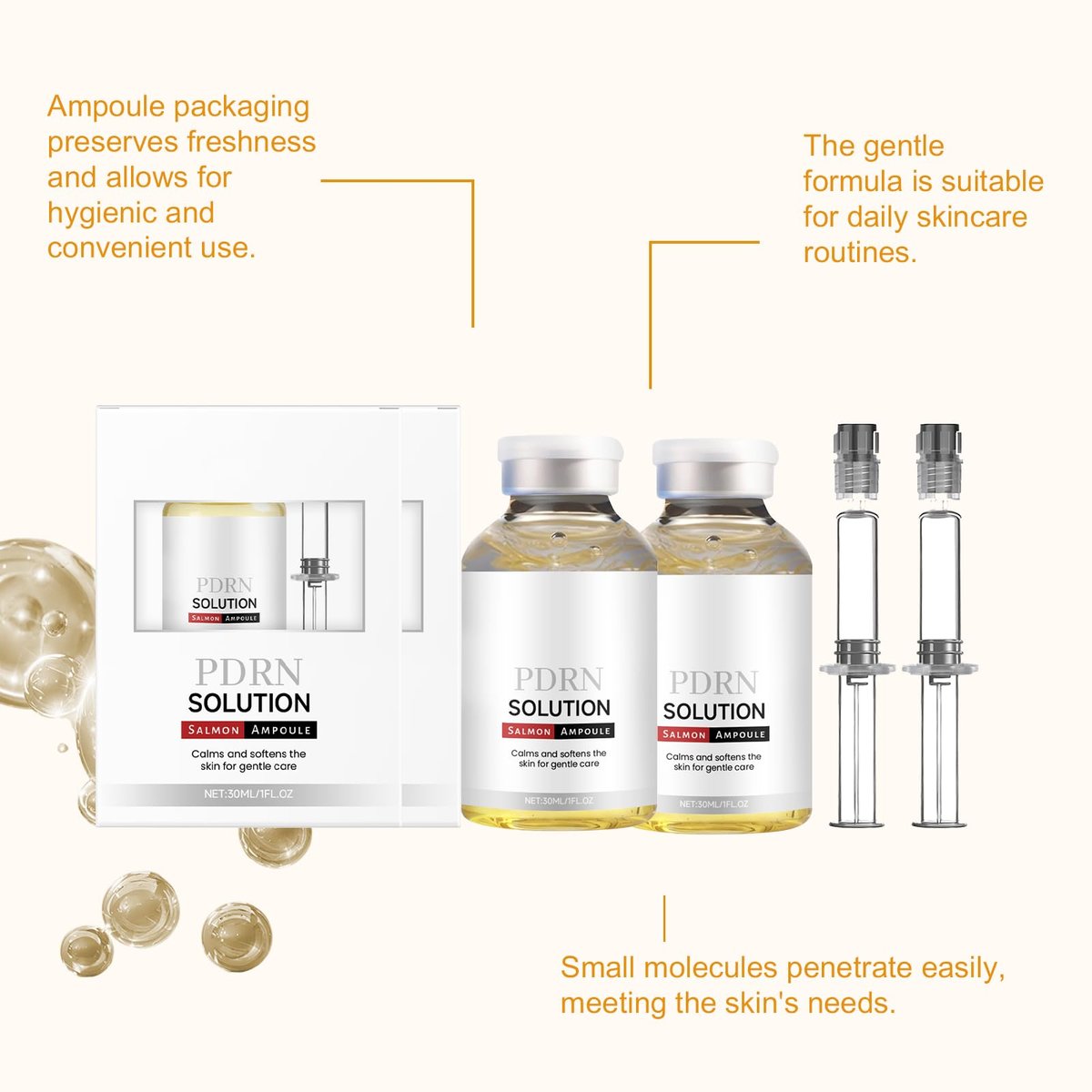 TIMESS Silk Peptide Intensive Lifting Ampoule | Deep Collagen & Silk Peptide Serum | Smooths Wrinkles, Improves Elasticity, Hydrating & Tightening | Suitable for All Skin Types (2 Pack) - görsel 11