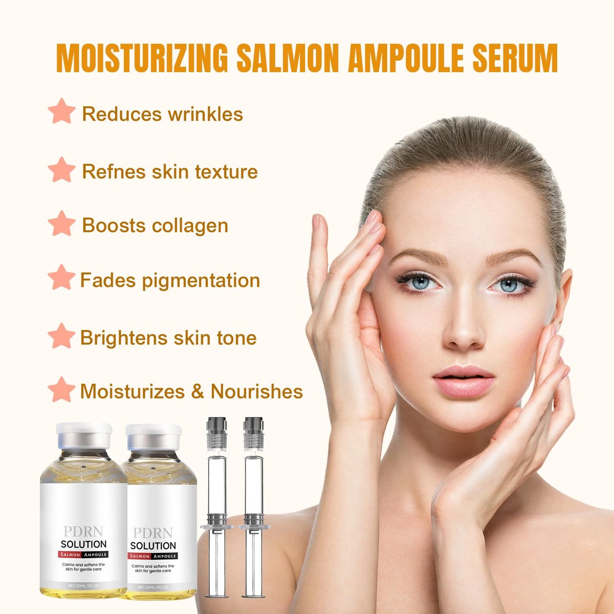 TIMESS Silk Peptide Intensive Lifting Ampoule | Deep Collagen & Silk Peptide Serum | Smooths Wrinkles, Improves Elasticity, Hydrating & Tightening | Suitable for All Skin Types (2 Pack) - görsel 3