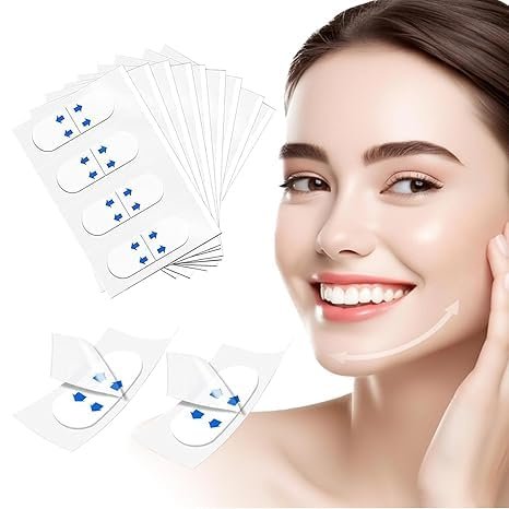 Redcool Face Lift Tape Invisible 180 PCS – Instant Face Tape for Sagging Skin, Double Chin, Jowls & Neck, Ultra Thin Waterproof Face Lifting Tape for Makeup, Jawline & V Shape Contour - görsel 1