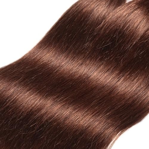 #4 Brown Straight Human Hair Bundles 24 26 Inch Unprocessed Brazilian Virgin Hair Extensions 2 Bundles Chocolate Brown - görsel 9